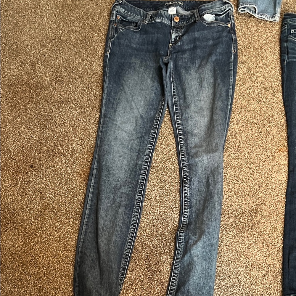 Maurices Dark Blue Skinny Jeans